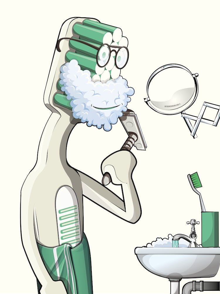 Toothbrush In The Bathroom