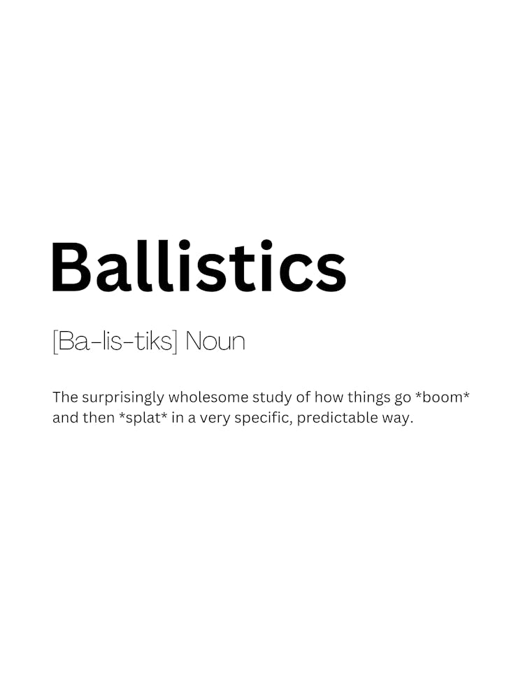 Ballistics Definition Meaning 1