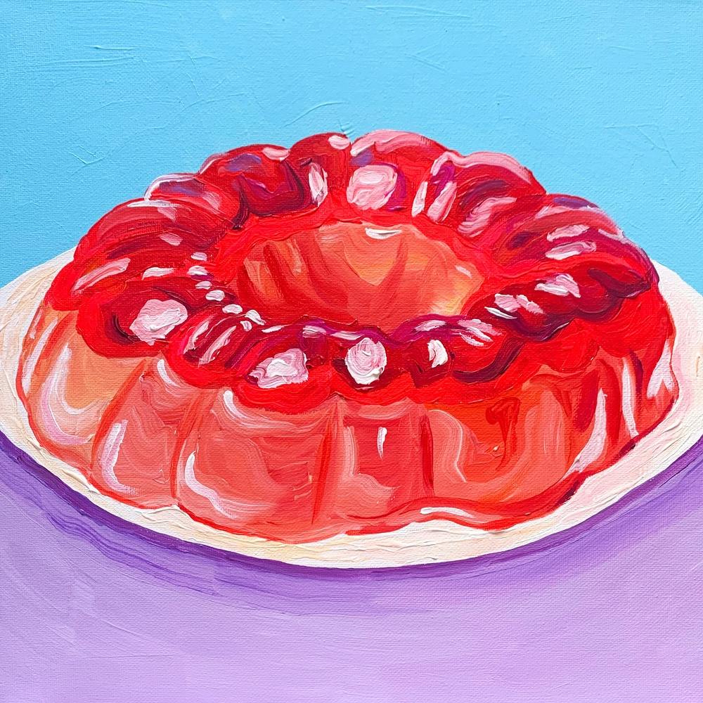 Strawberry Jello Square
