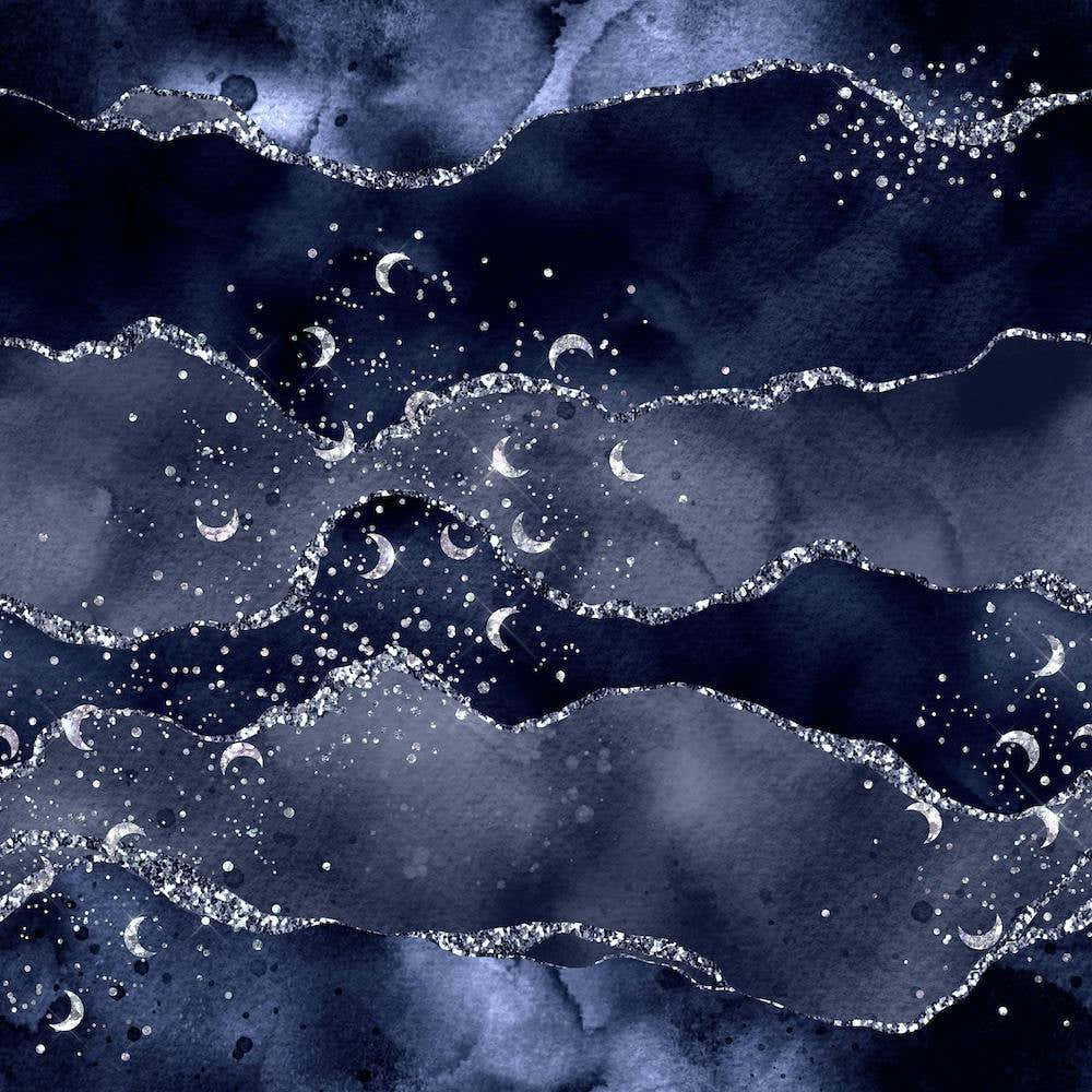 Navy Blue Glitter Agate Texture 02