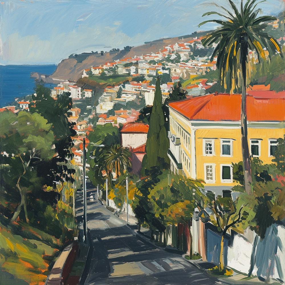 Madeira Funchal Street - expressionism