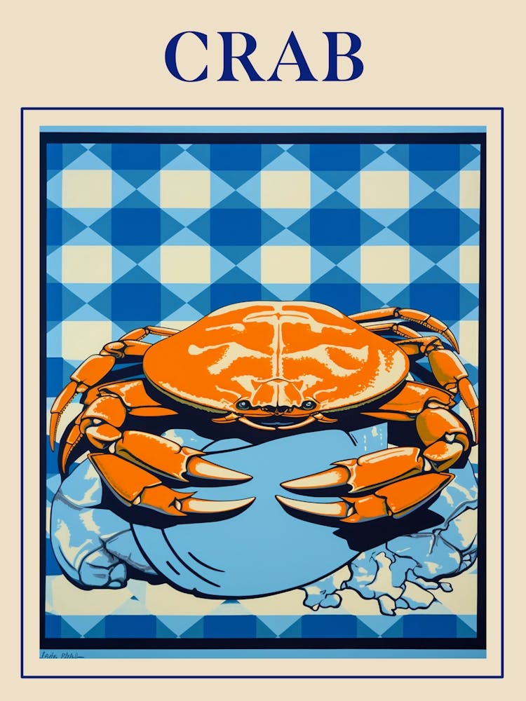 Crab 3 Seafood Poster
