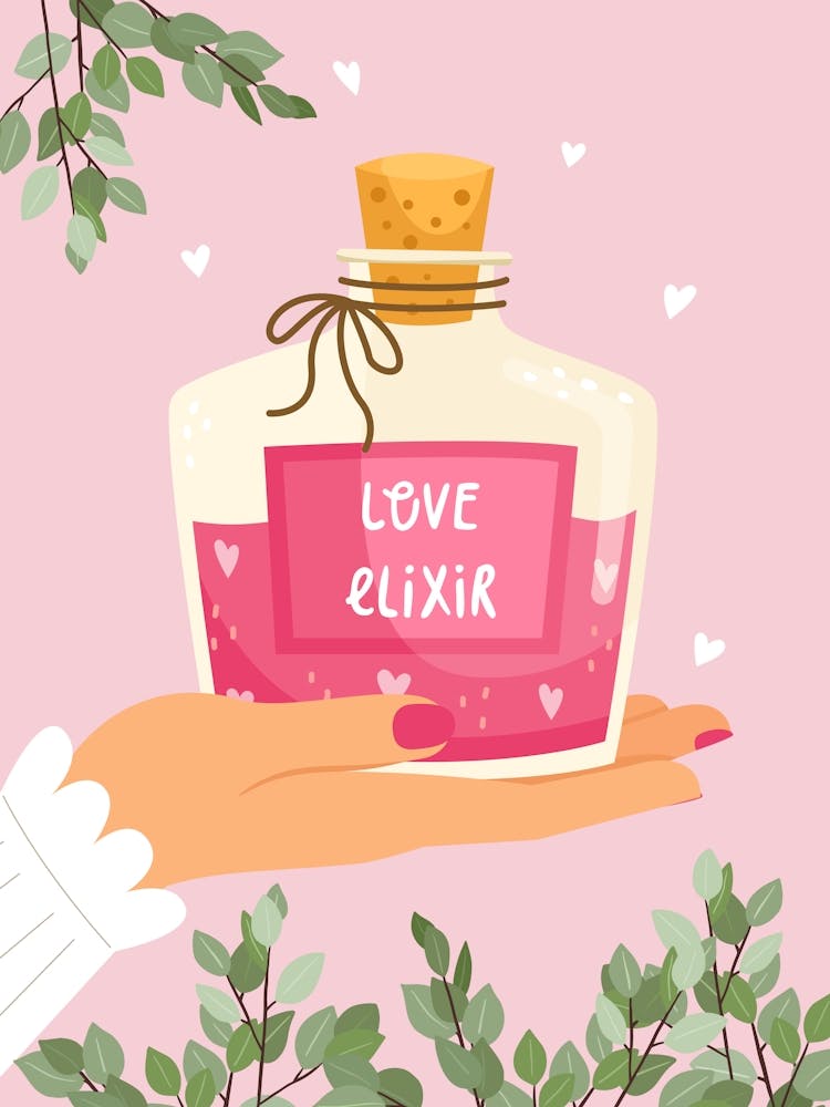Love Potion Valentines Pink