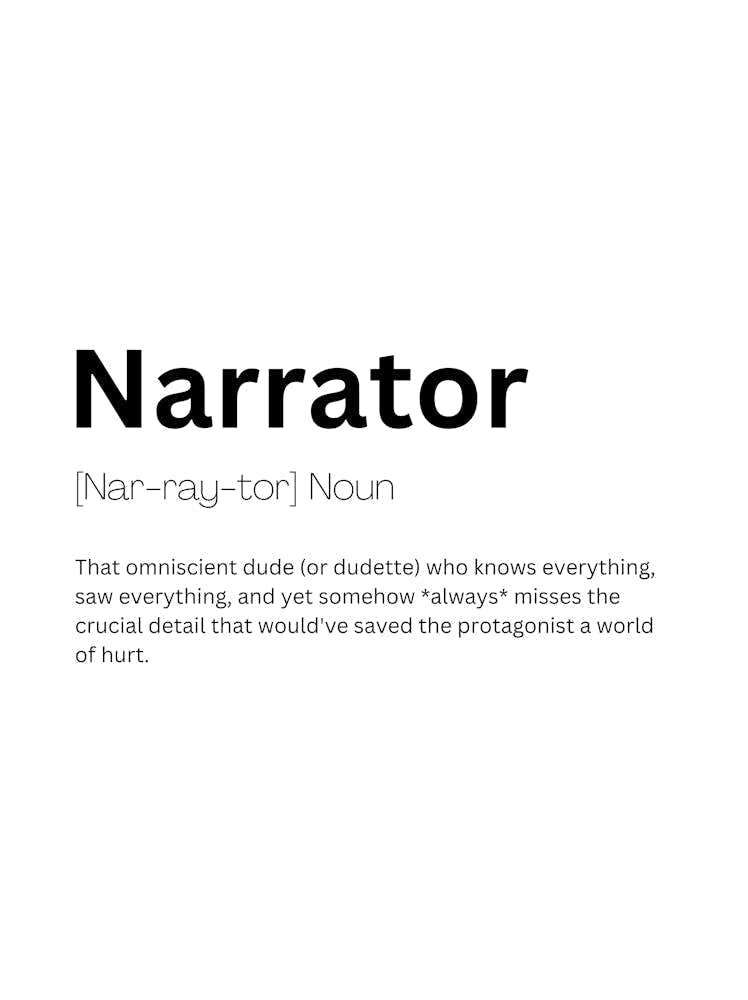 Narrator Definition Meaning
