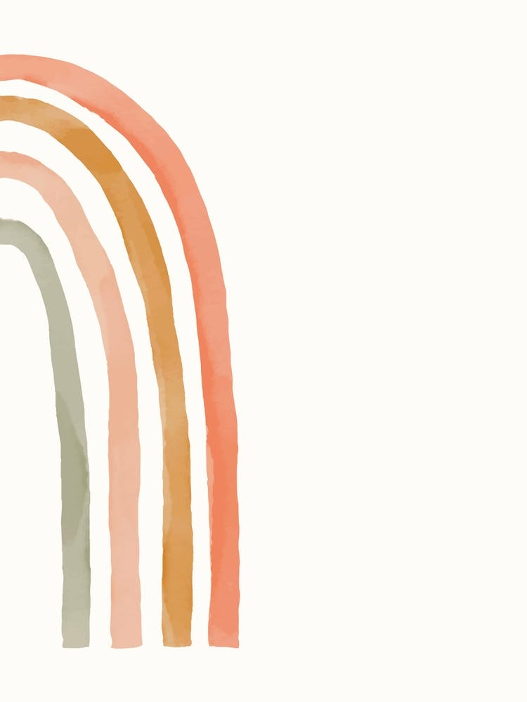 Rainbow Kids Watercolour Right