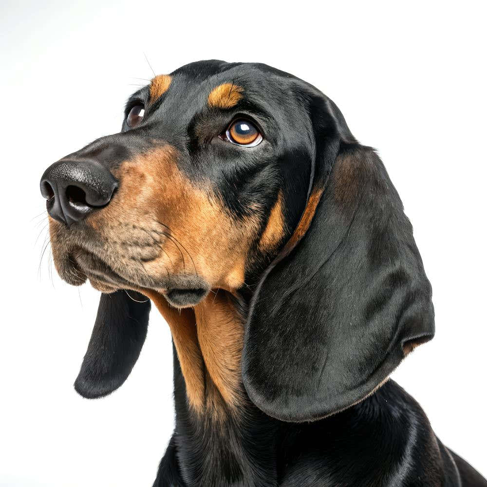 Black and Tan Coonhound Portrait