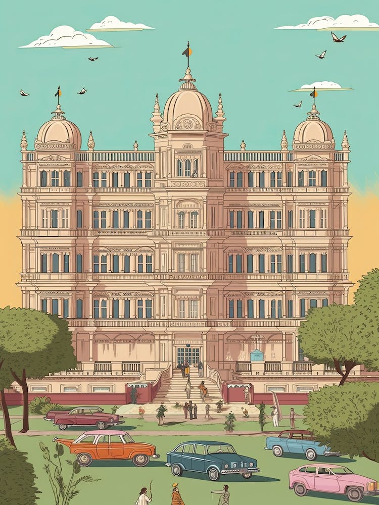 Surat India Travel Illustration 2