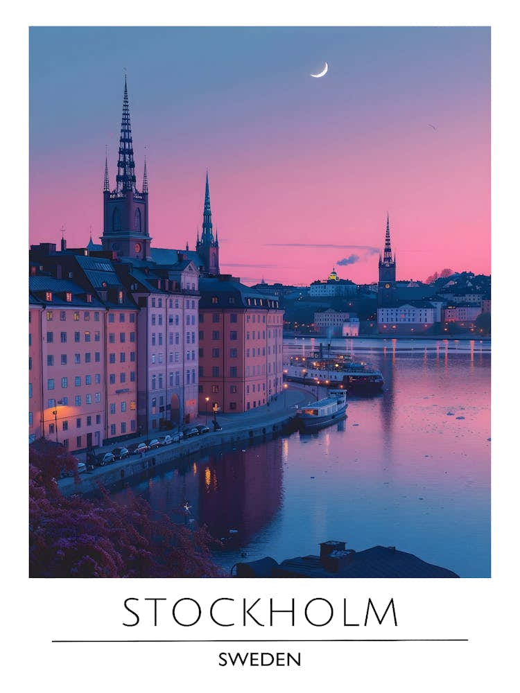 Sunset In Stockholm