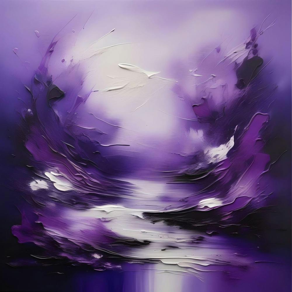 Abstract Purple Painting 1