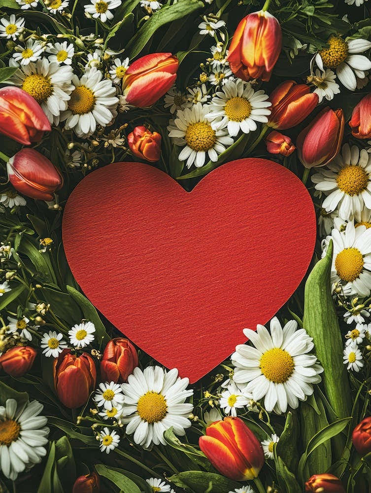 Heart With Flowers 23