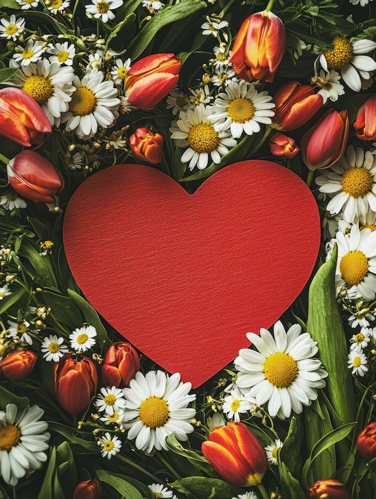 Heart With Flowers 23