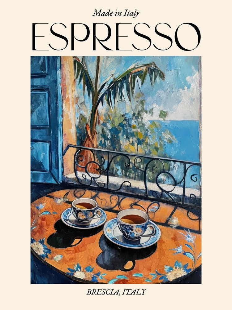Brescia Espresso Made In Italy 4 Poster