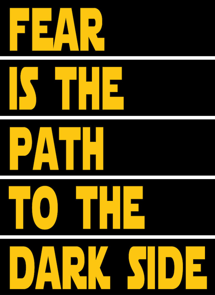 Fear Is The Path To The Dark Side