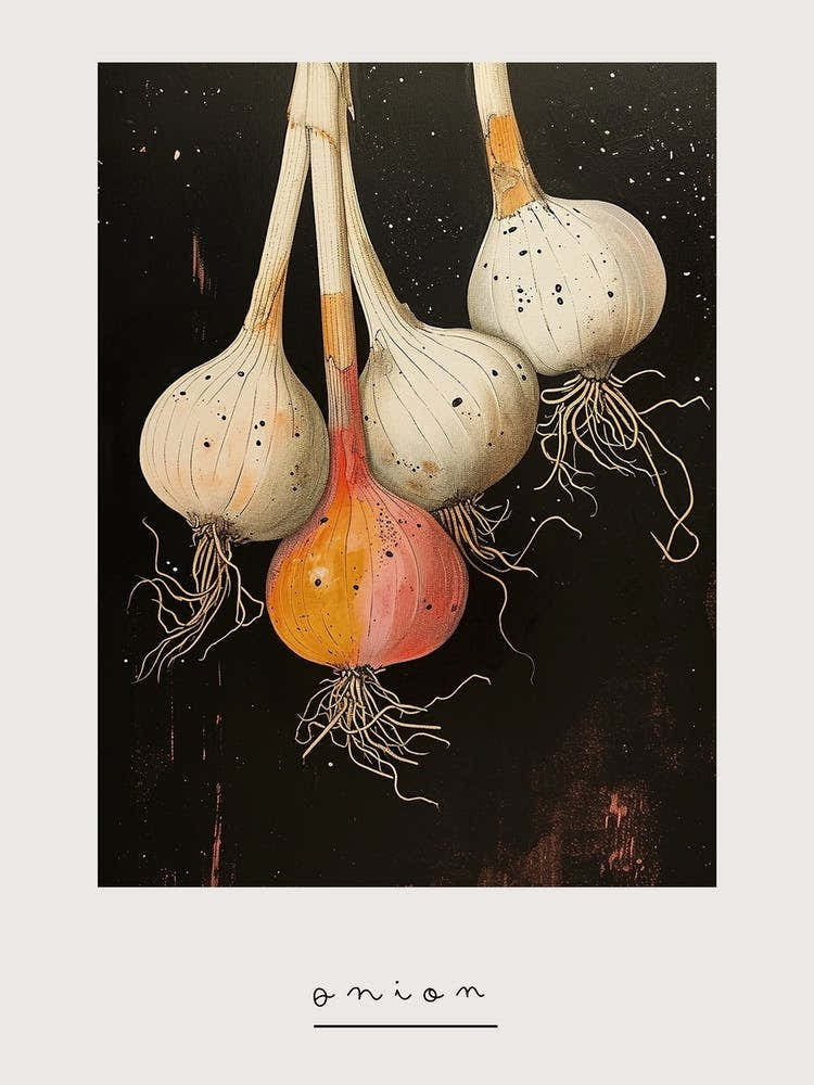 Art Deco Inspired Onions 2 Poster