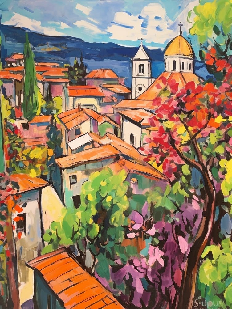 Lucca Italy 4 Fauvist Painting