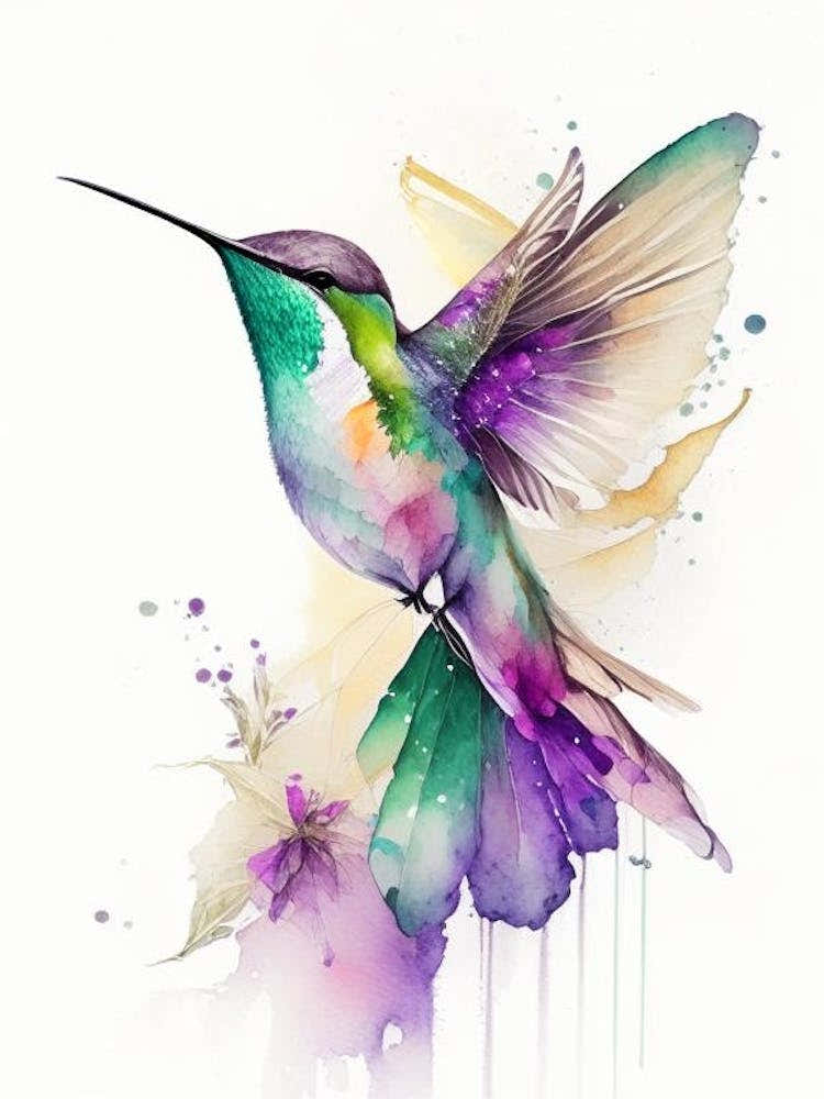 Berylline Hummingbird Cute Neon 1