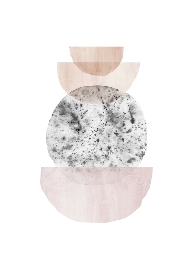 Balancing watercolor shapes 1