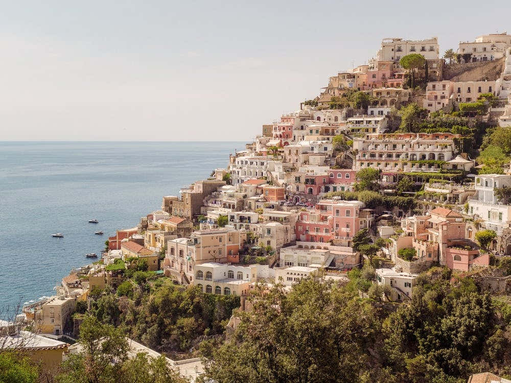 Positano Pastel Houses View