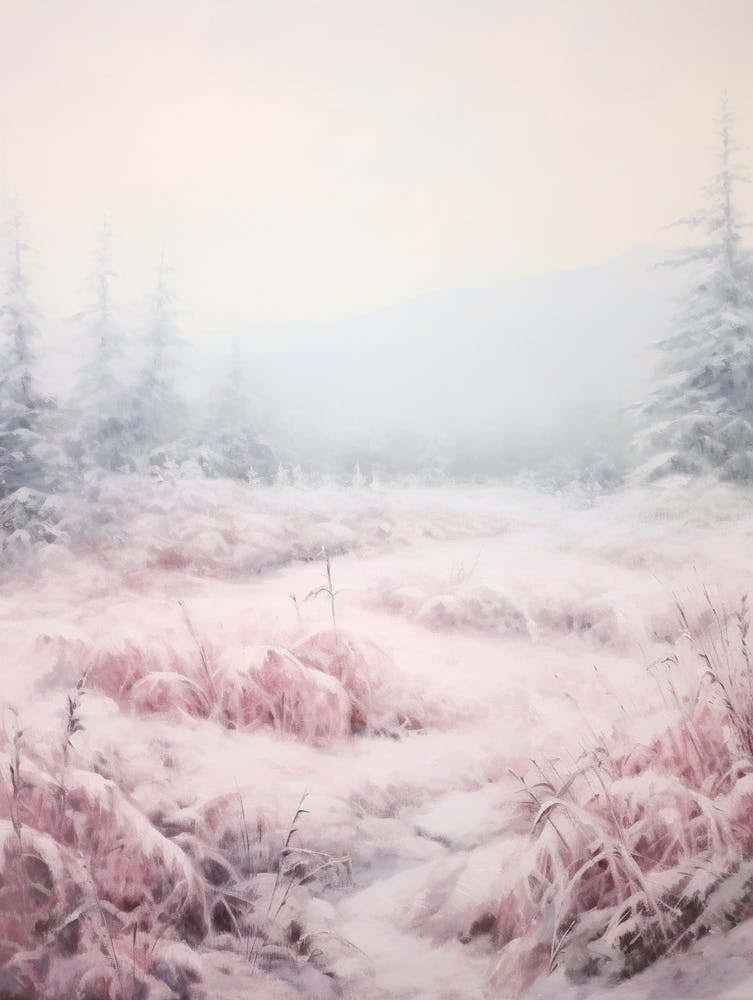 Dreamy Winter Painting Olympic National Park United States 1