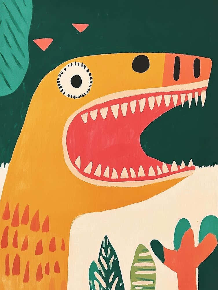 Dinosaur In The Jungle