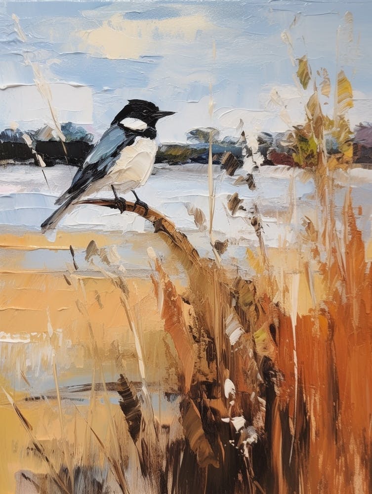 Bird Painting Magpie 5