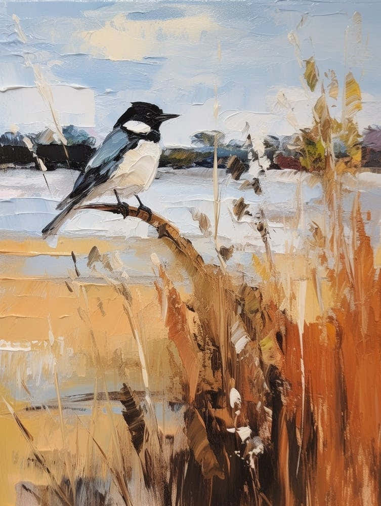 Bird Painting Magpie 5