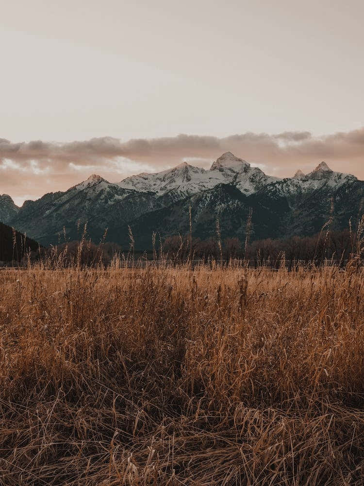 Mountain Valley At Dusk