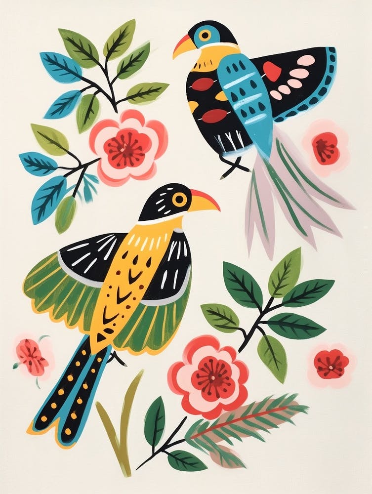 Folk Style Bird Painting Osprey 2