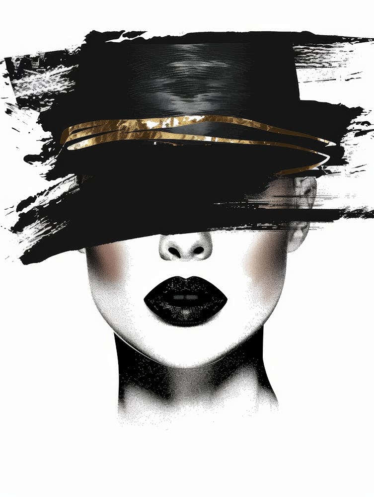 Black Hat Canvas Print