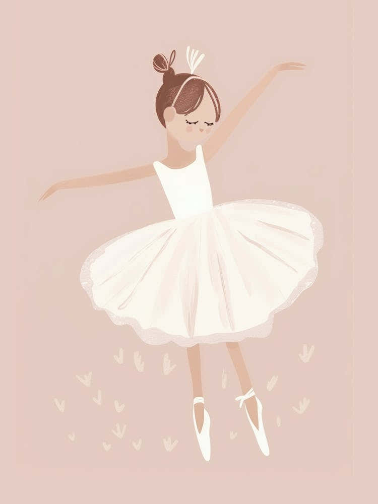 Ballerina, Nursery Wall Art for Kids
