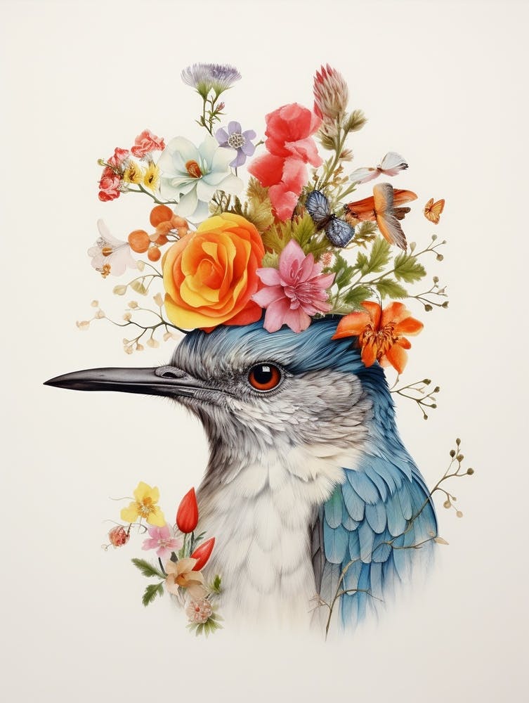 Bird With A Flower Crown Dipper 1