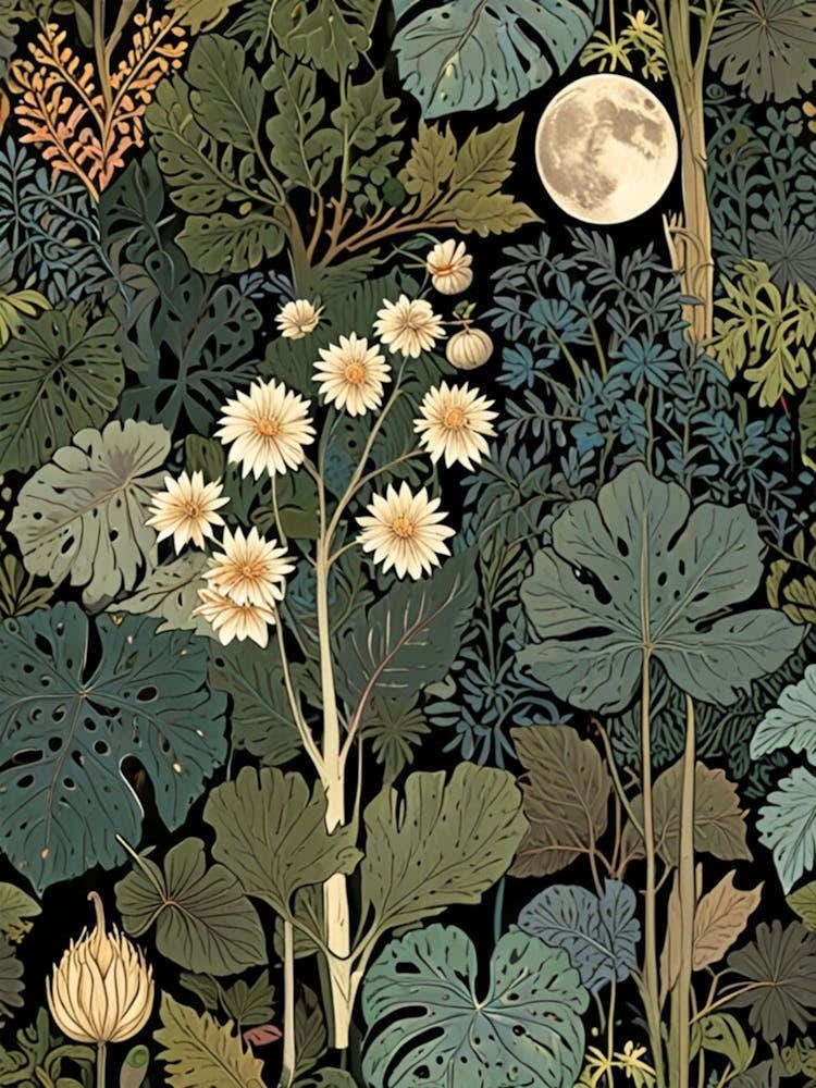 William Morris Moonlight In The Forest 145