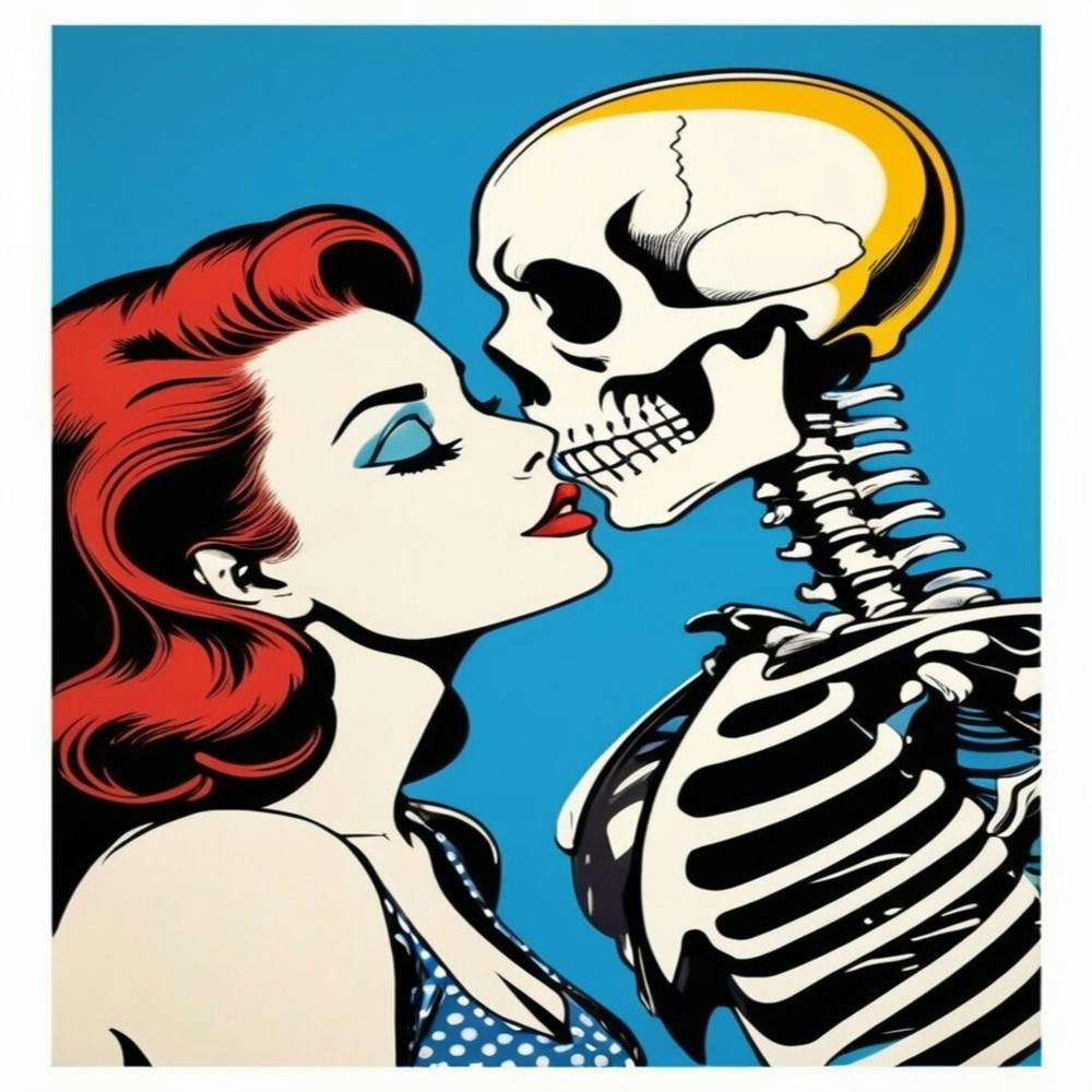 Kissing Skeleton