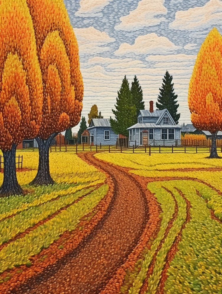 Fort Vancouver National Historic Site Fauvism Illustration 1