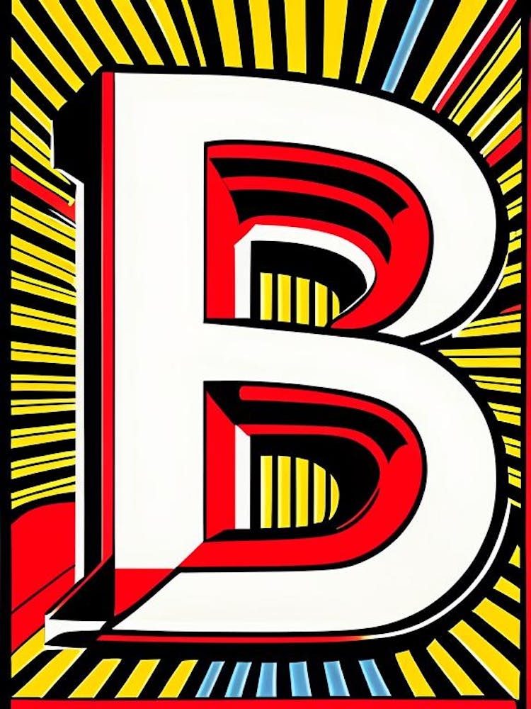 B, Letter, Alphabet Comic 5