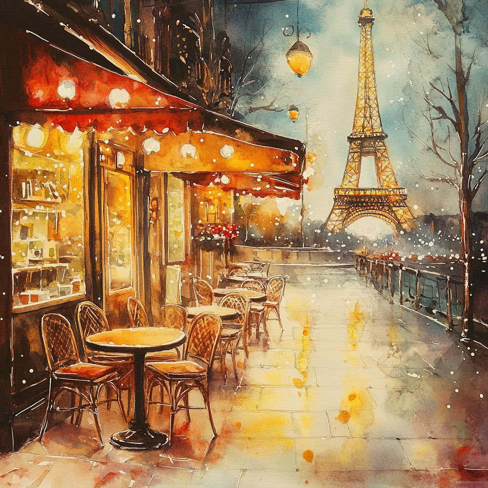 Romantic Paris Cafe 1