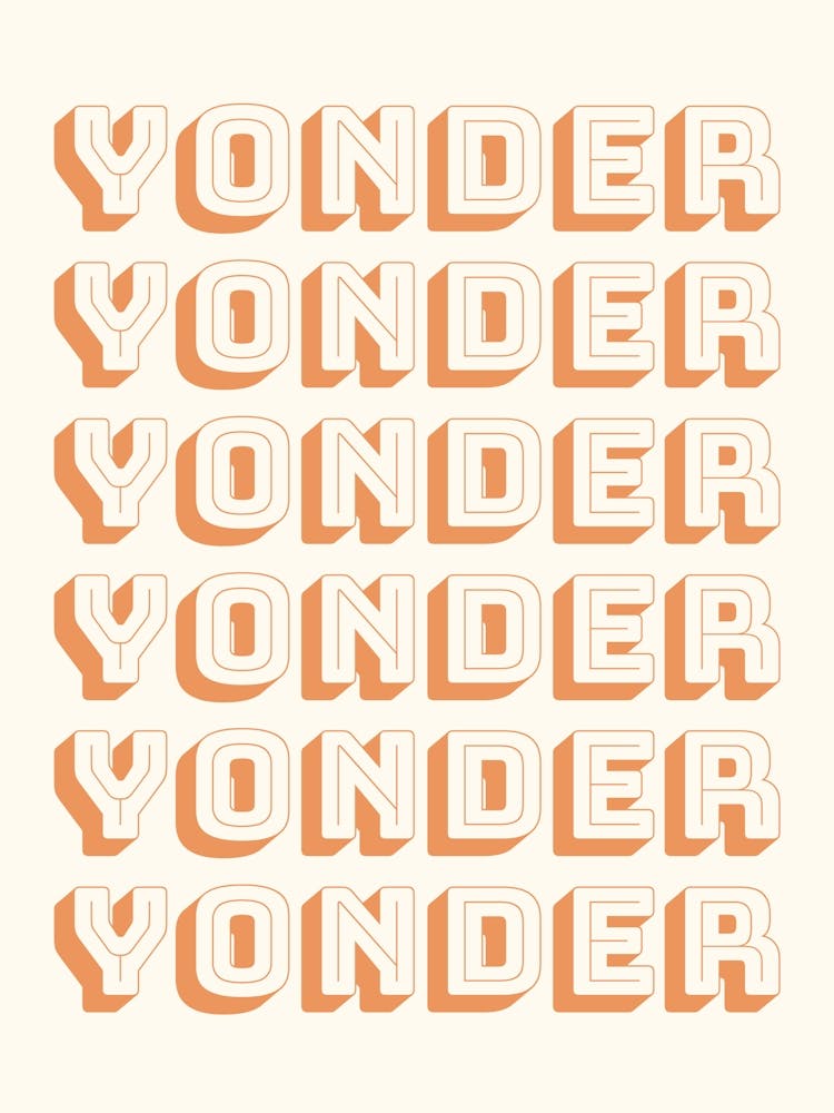 Yonder Poster for Rodeo Wall Art, Howdy, Retro Western Prints, Texas Home Decor, Printable Wild West Art 1