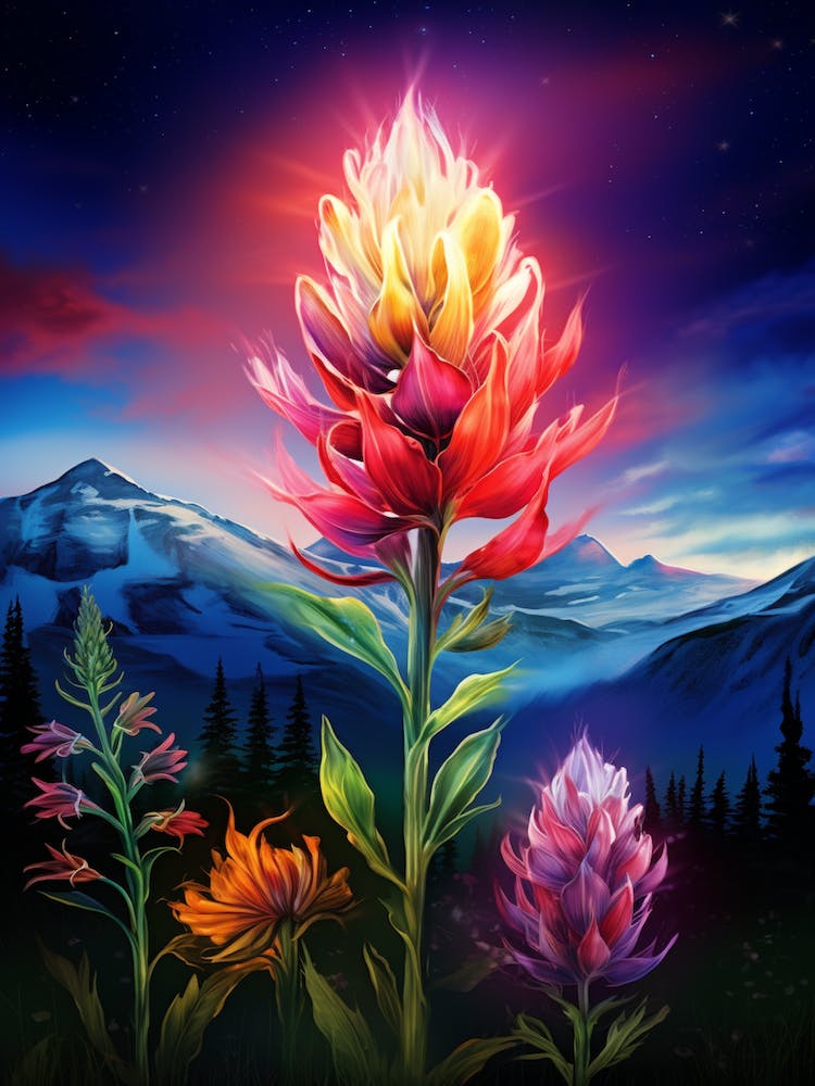 Indian Paintbrush Wildflower  (3)