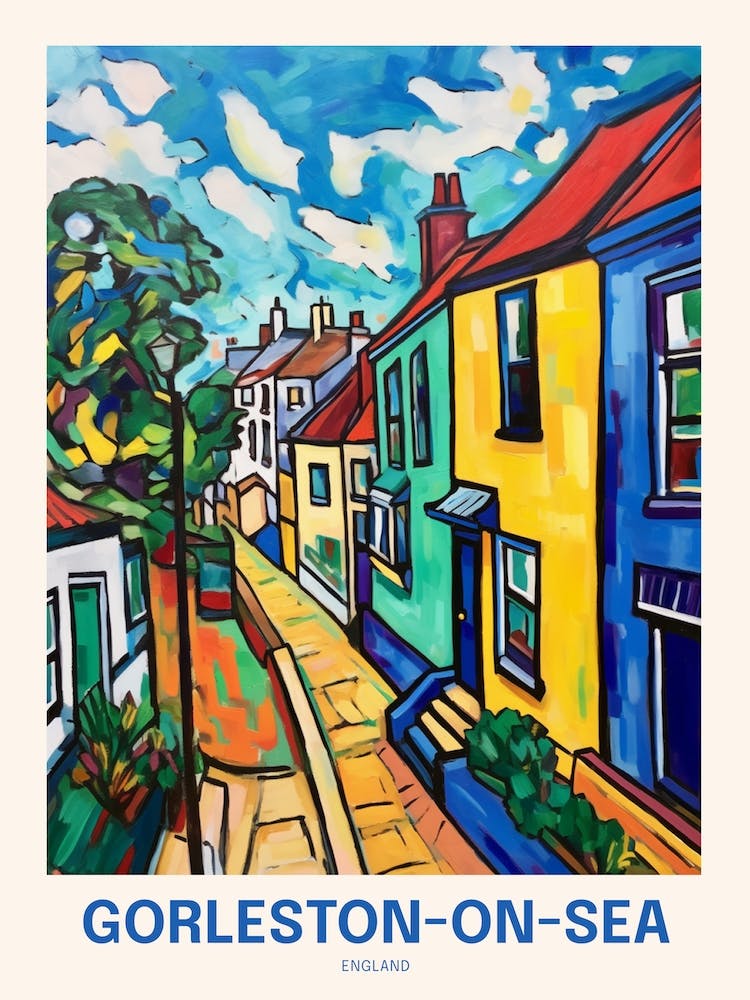 Gorleston On Sea England 3 Uk Travel Poster