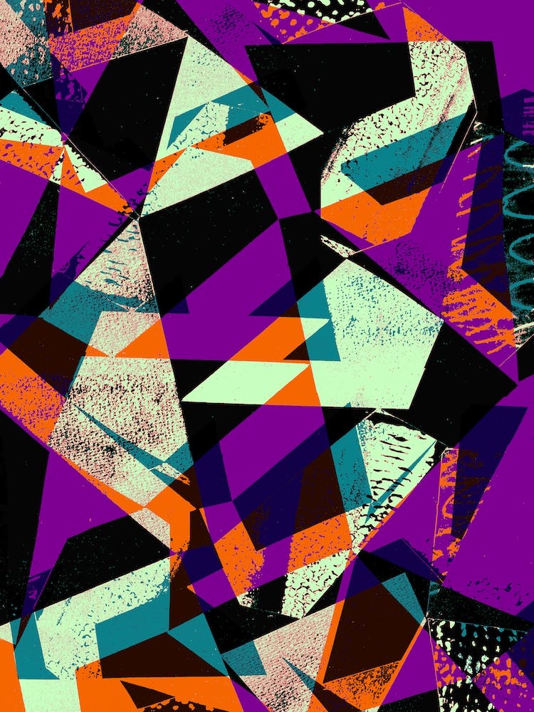 Purple And Orange Geo