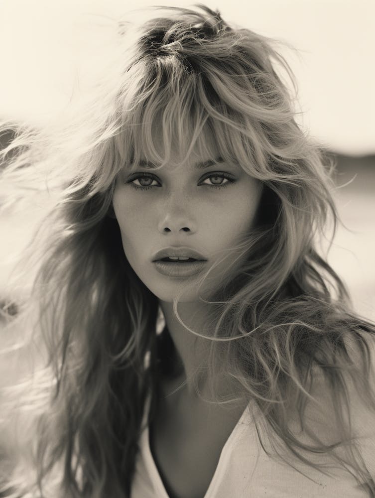 Black And White Photograph Of Brigitte Bardot 2