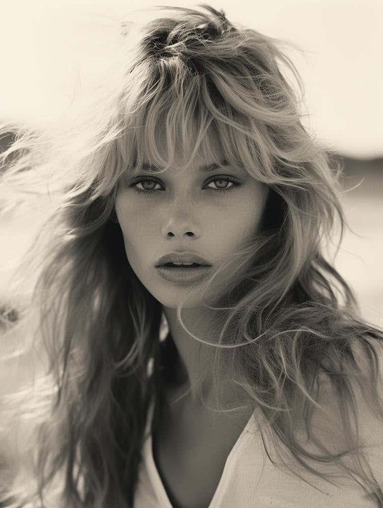 Black And White Photograph Of Brigitte Bardot 2