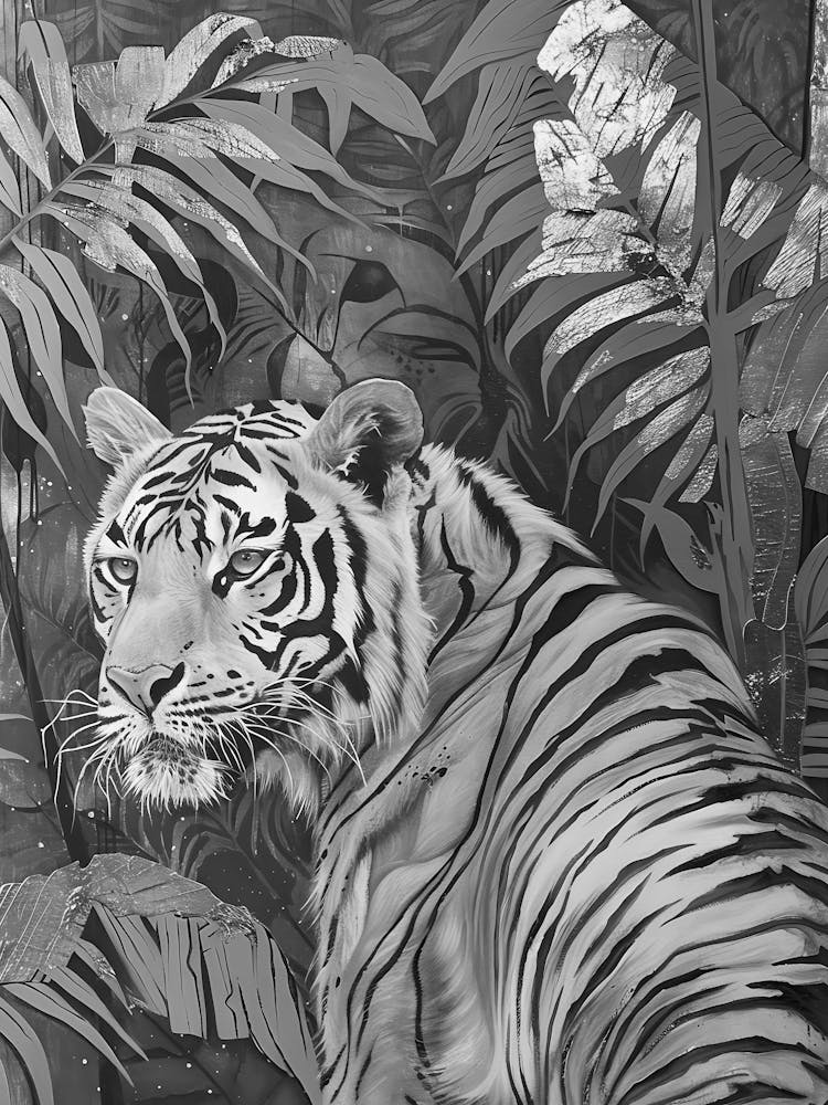Tiger In The Jungle
