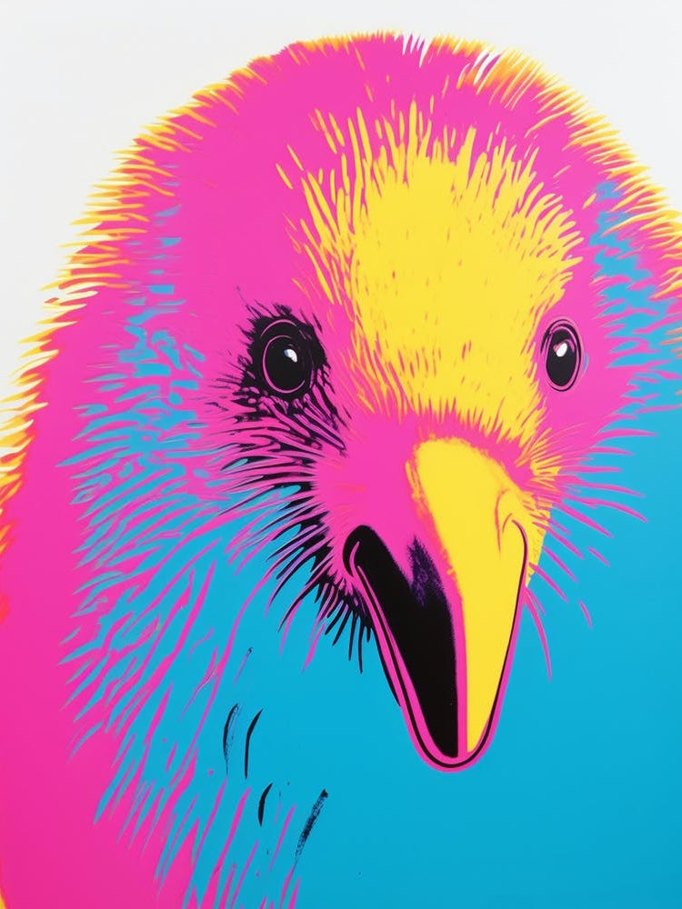 Andy Warhol Style Bird Kiwi 4