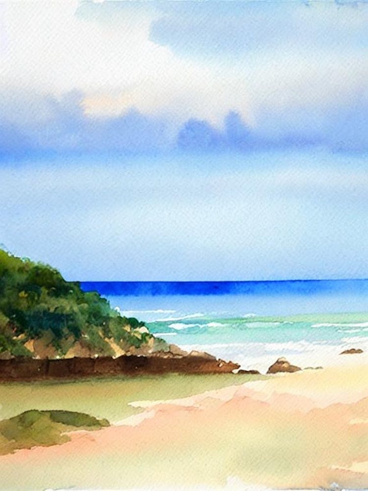 Umina Beach, Australia Watercolour