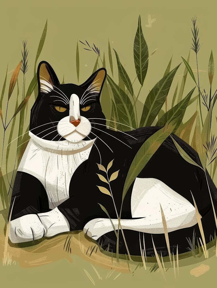 Black And White Cat 25