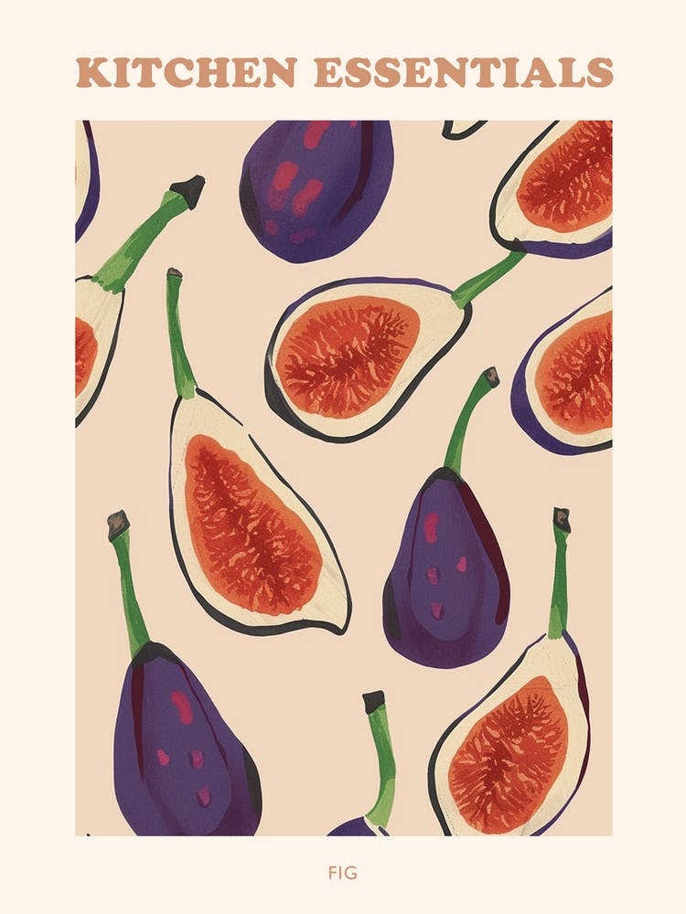 Fig Pattern Illustration 2 Poster