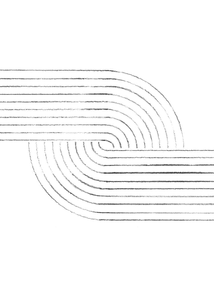 Curved Lines, Minimalist line art