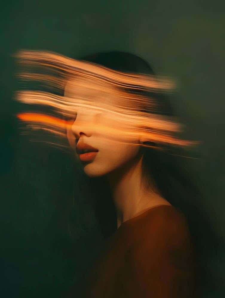 Blurred Portrait Of A Woman