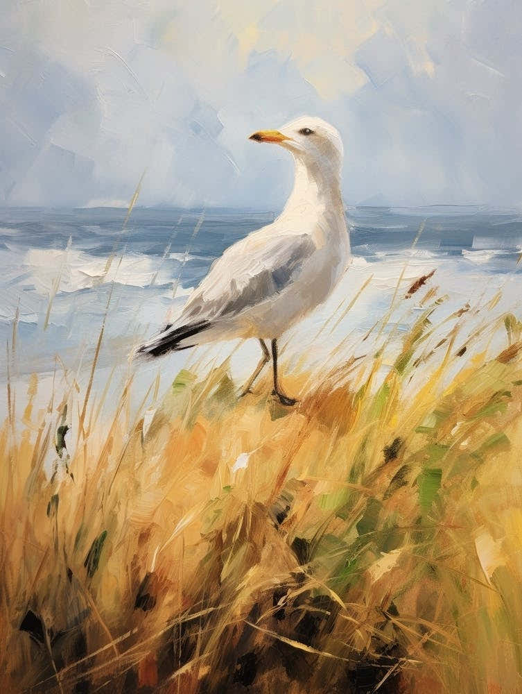 Bird Painting Seagull 4